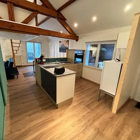 Mini-Loft, Terrasse 24M2, Internet Haut-Debit, Garage Prive Et Place De Parking Audincourt Exterior photo