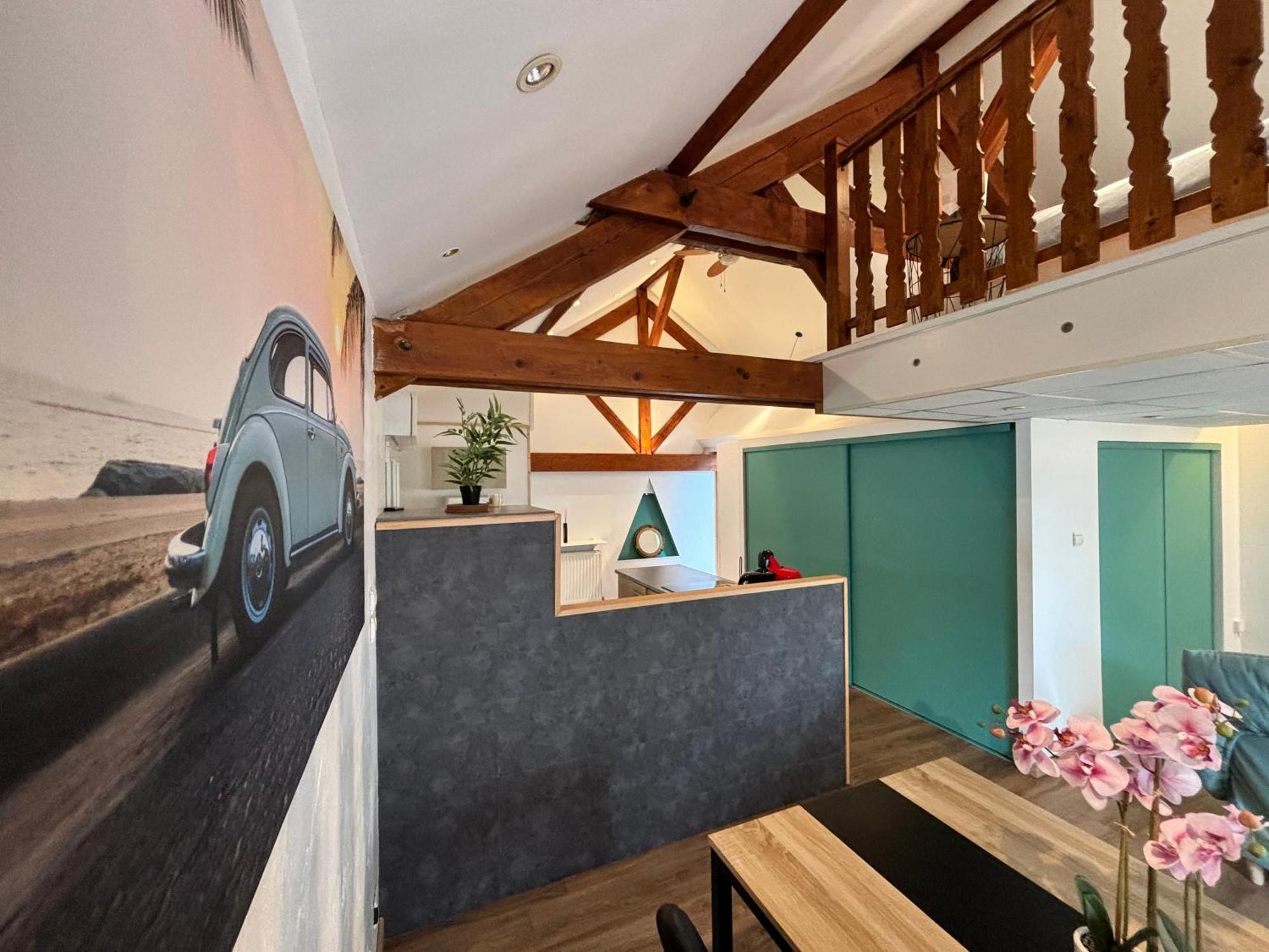Apartment Mini-Loft, Terrasse 24M2, Internet Haut-Debit, Garage Prive Et Place De Parking