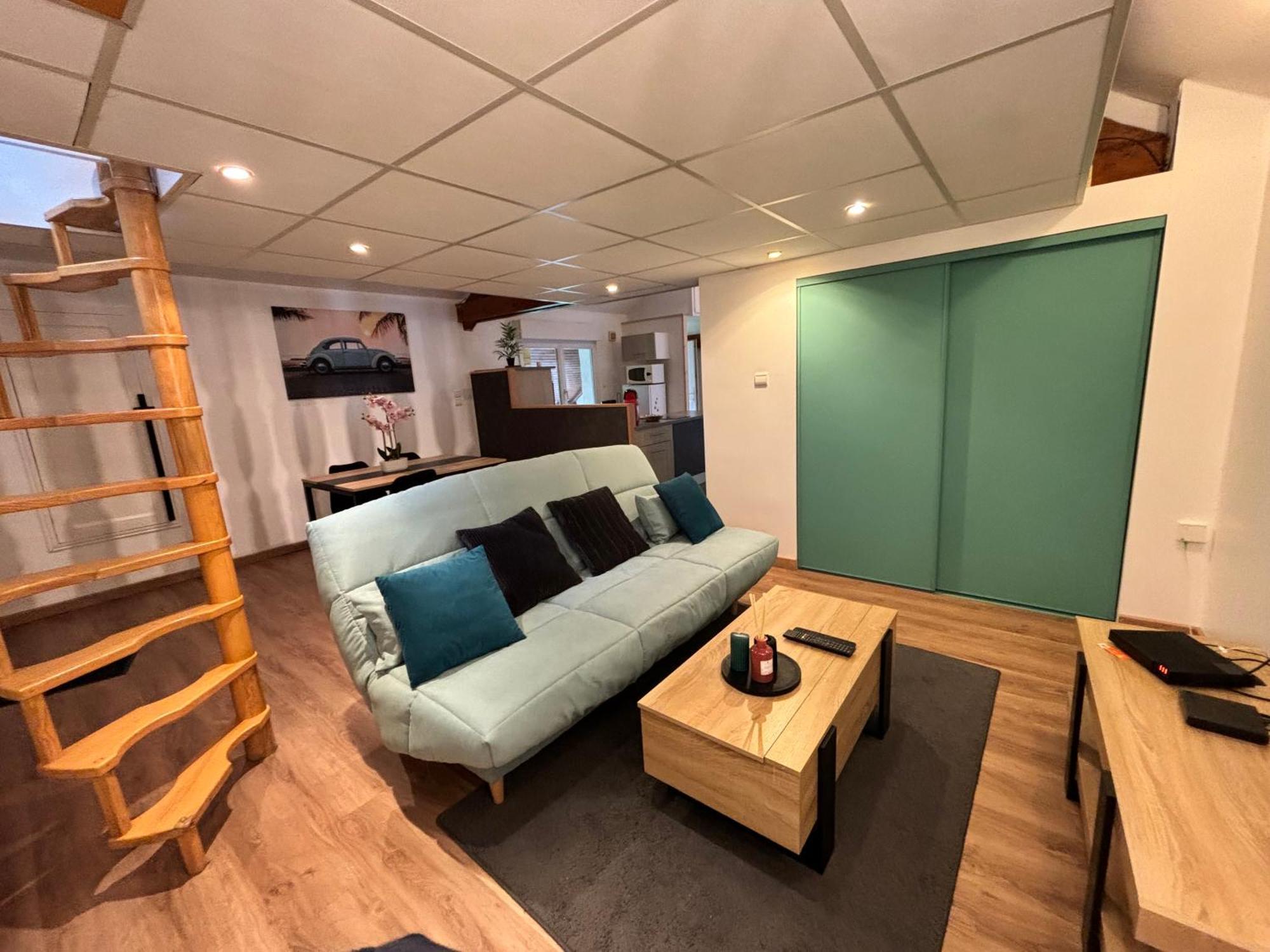 Apartment Mini-Loft, Terrasse 24M2, Internet Haut-Debit, Garage Prive Et Place De Parking *